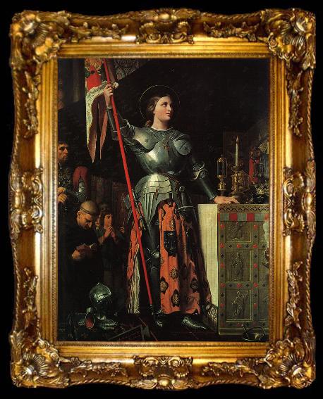 framed  Jean-Auguste Dominique Ingres Joan of Arc at the Coronation of Charles VII, ta009-2